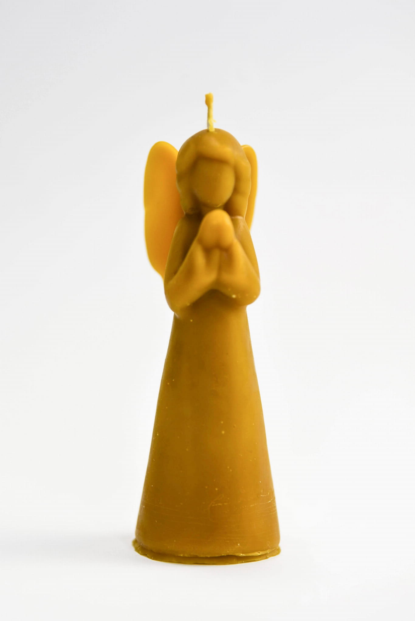 Świeca z wosku pszczelego - anioł modlący się mały - obrazek 2