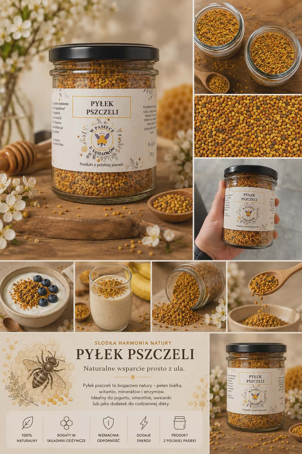 PYŁEK PSZCZELI (KWIATOWY) 200g - obrazek 2