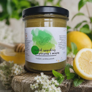 Miód z cytryną i miętą 400g