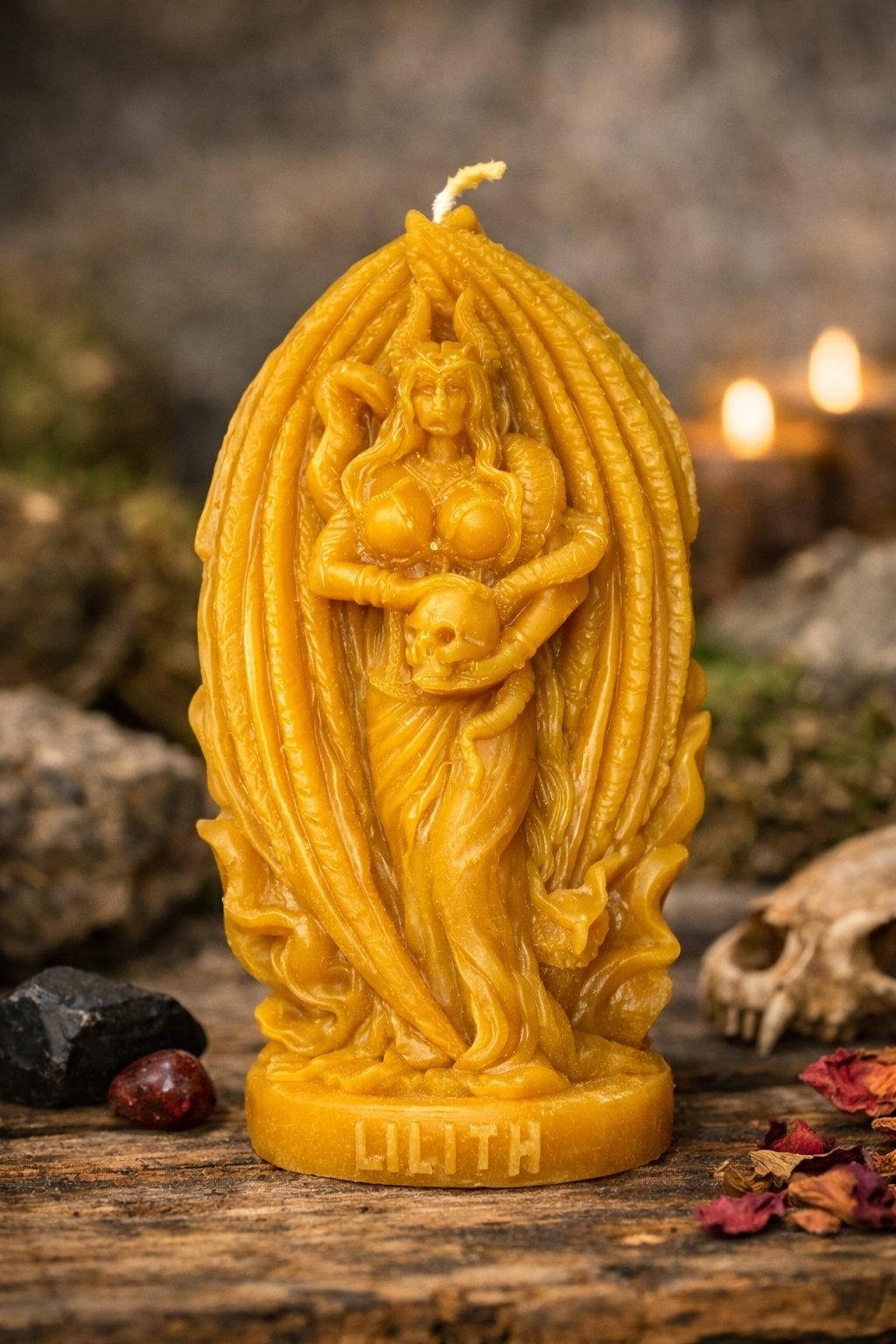 Świeca z wosku pszczelego – Lilith, Pani nocy, Wampir