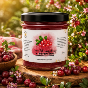 Miód z żurawiną 250g